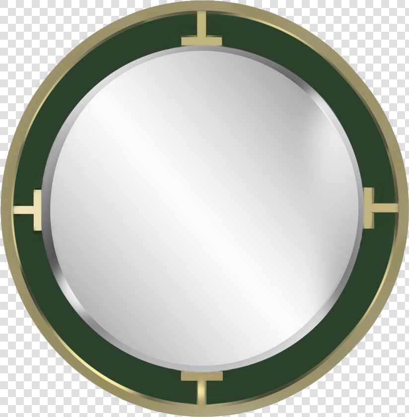 Connected Mirror In Malachite  amp  Gold   Circle  HD Png DownloadTransparent PNG