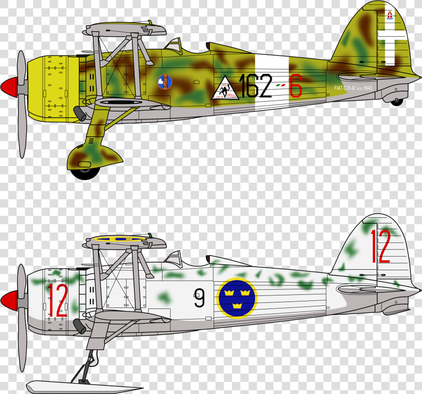 File   Fiat C   R   42 Falco Profiles   Fiat Cr 42  HD Png DownloadTransparent PNG