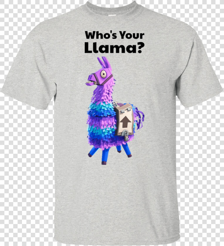 Who’s Your Llama Fortnite Youth T shirt   Fortnite Loot Llama Png  Transparent PngTransparent PNG