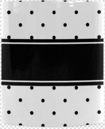 Black Dots White Ribbon Your Name White Mug   Polka Dot  HD Png DownloadTransparent PNG