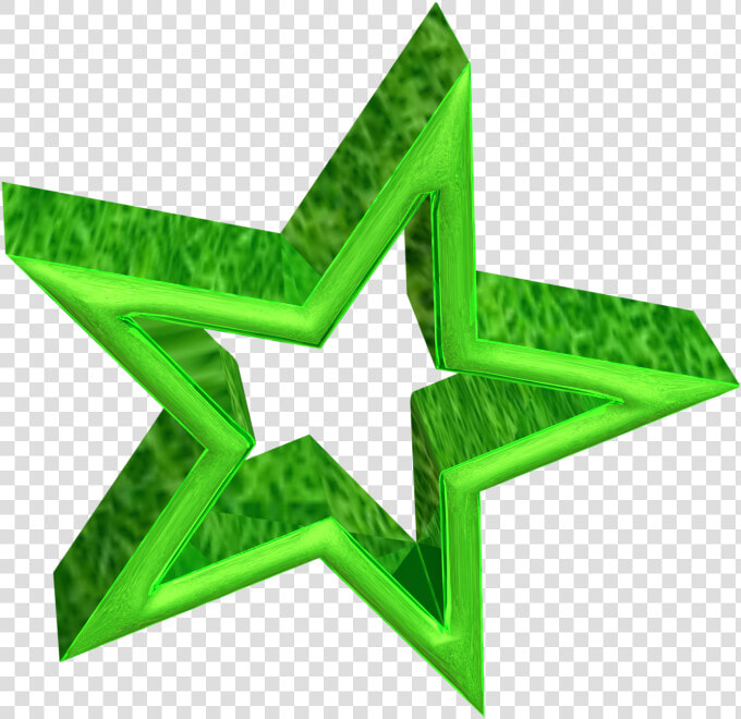 3d Green Star   Green Star Gif  HD Png DownloadTransparent PNG