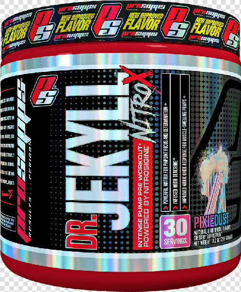 Jekyll Nitrox Pre workout Pixie Dust 30 Servings   Pro Supps Ps Mr Hyde Nitro X 30 Serving  HD Png DownloadTransparent PNG