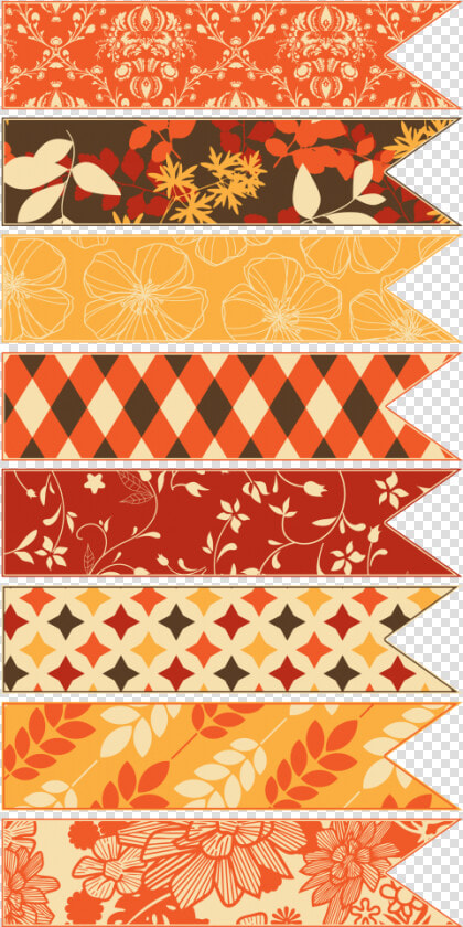 Solid Blank Ribbons   Fall Washi Tape Printable  HD Png DownloadTransparent PNG