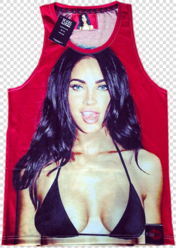 Megan Fox Kiss Basketball Vest   Megan Fox  HD Png DownloadTransparent PNG