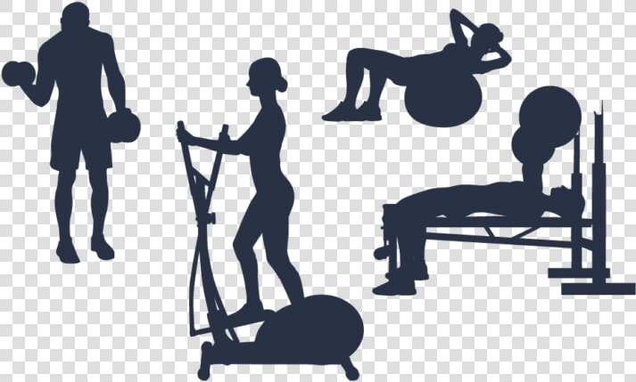 Silhouette Fitness Centre Clip Art Scalable Vector   Siluetas Gimnasio Png  Transparent PngTransparent PNG