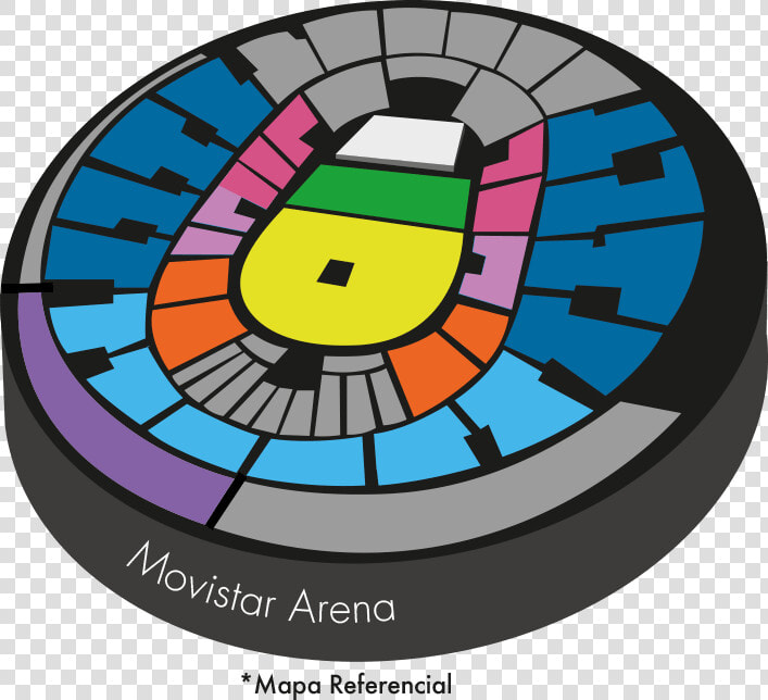 Mapa Daddy Yankee Movistar Arena  HD Png DownloadTransparent PNG