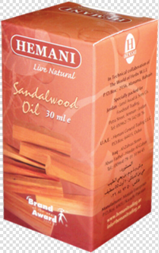 Hemani Sandalwood Oil 30ml   Bois De Santal En Arabe  HD Png DownloadTransparent PNG