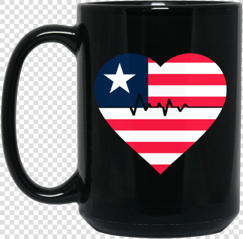 Liberia Puerto Rico Heartbeat Flag Funny T shirt 11oz   Belong To A Needy Little  HD Png DownloadTransparent PNG