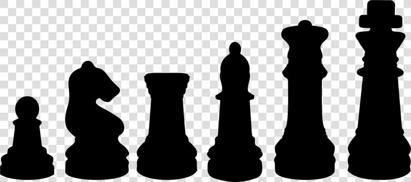 Png Black And White Download Chess Pieces Clipart   Chess Pieces Silhouette Transparent  Png DownloadTransparent PNG