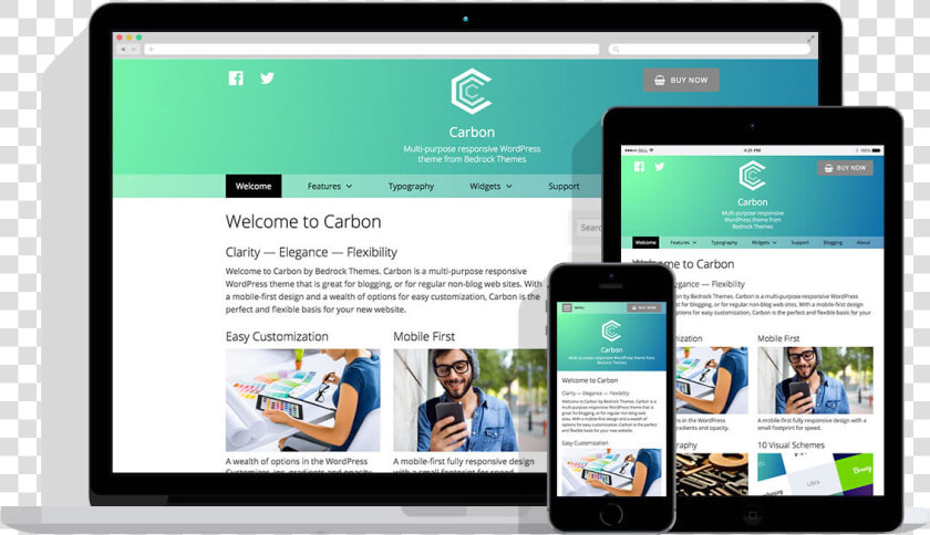 Carbon responsive   Website Themes For Software Companies  HD Png DownloadTransparent PNG