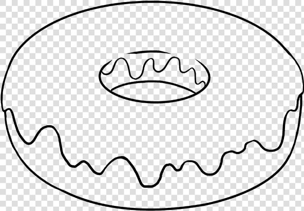 Donut Clipart Outline How   Easy To Draw Donut  HD Png DownloadTransparent PNG