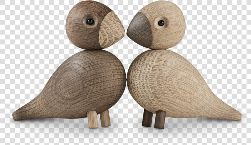 Lovebirds Oak Smoked Oak 1 Pair   Love Birds Kay Bojesen  HD Png DownloadTransparent PNG