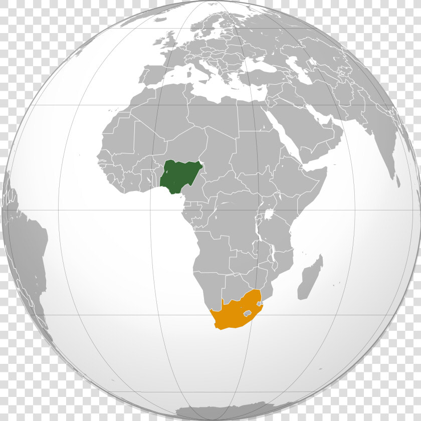 Nigeria South Africa Locator   South Africa And Nigeria  HD Png DownloadTransparent PNG