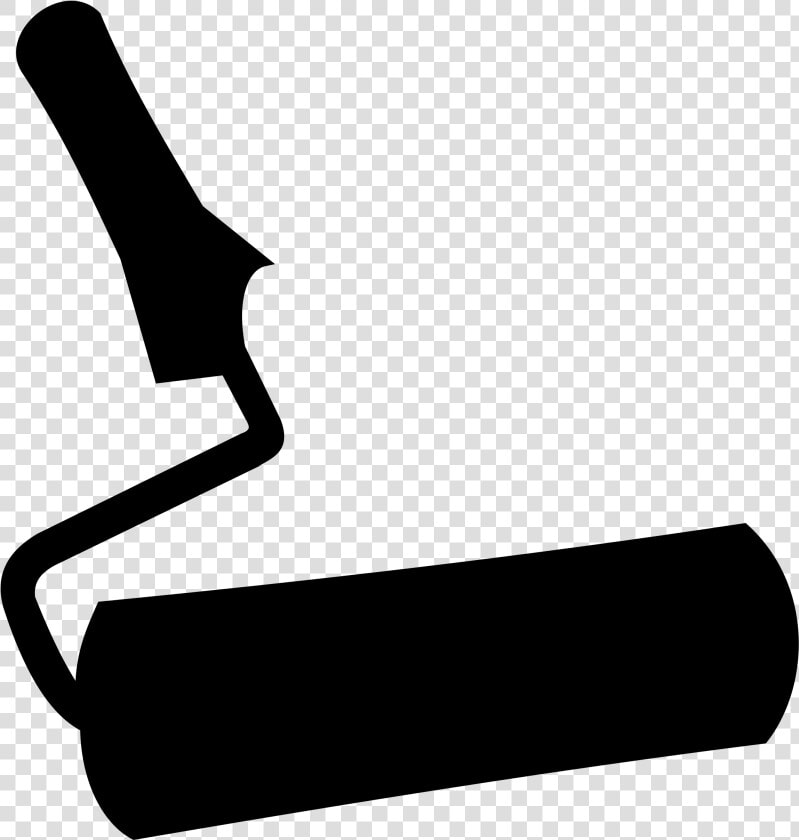 Paint Rollers Silhouette Painting   Paint Brush Silhouette Free  HD Png DownloadTransparent PNG