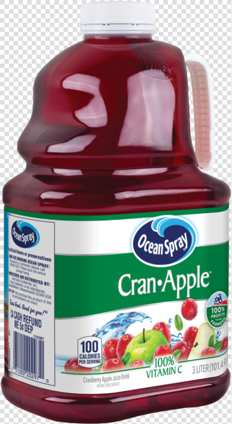 Ocean Spray Juice  Cran apple    Plastic Bottle  HD Png DownloadTransparent PNG