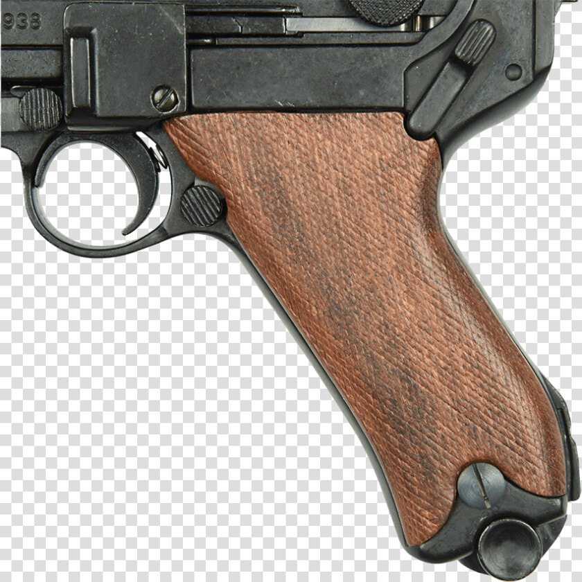 1917 Artillery P08 Luger Pistol With Wood Grips   Starting Pistol  HD Png DownloadTransparent PNG