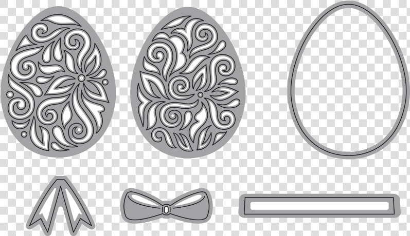 Elegant Easter Eggs Small   Elizabeth Craft Elegant Easter Egg Large  HD Png DownloadTransparent PNG