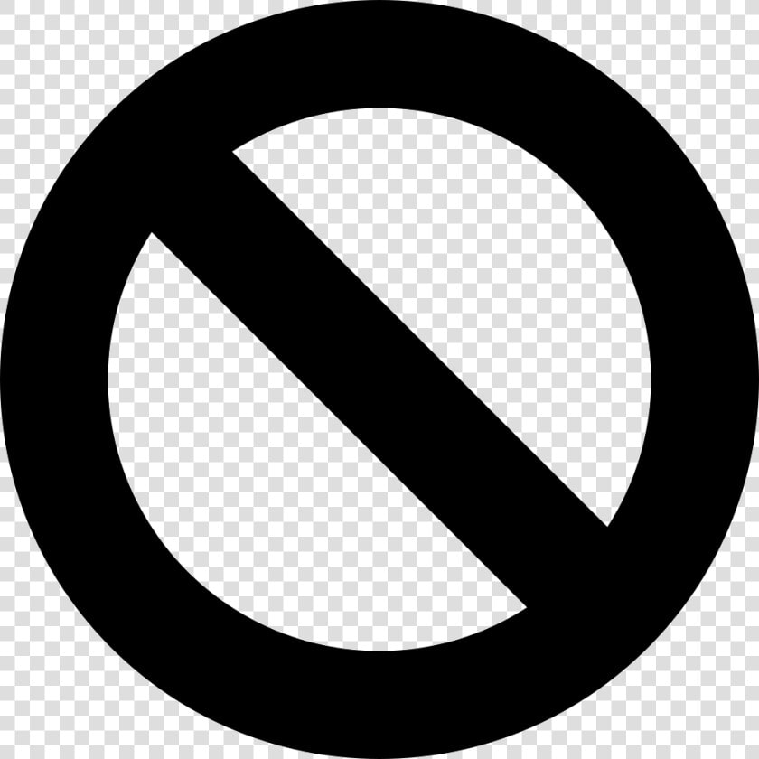 Prohibition Symbol Of A Circle With A Slash  HD Png DownloadTransparent PNG