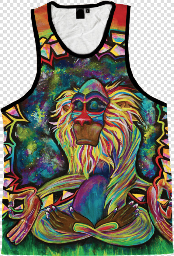 Meditating Rafiki Unisex Tank Top Tank Tops T6 X small   Rafiki Meditating  HD Png DownloadTransparent PNG