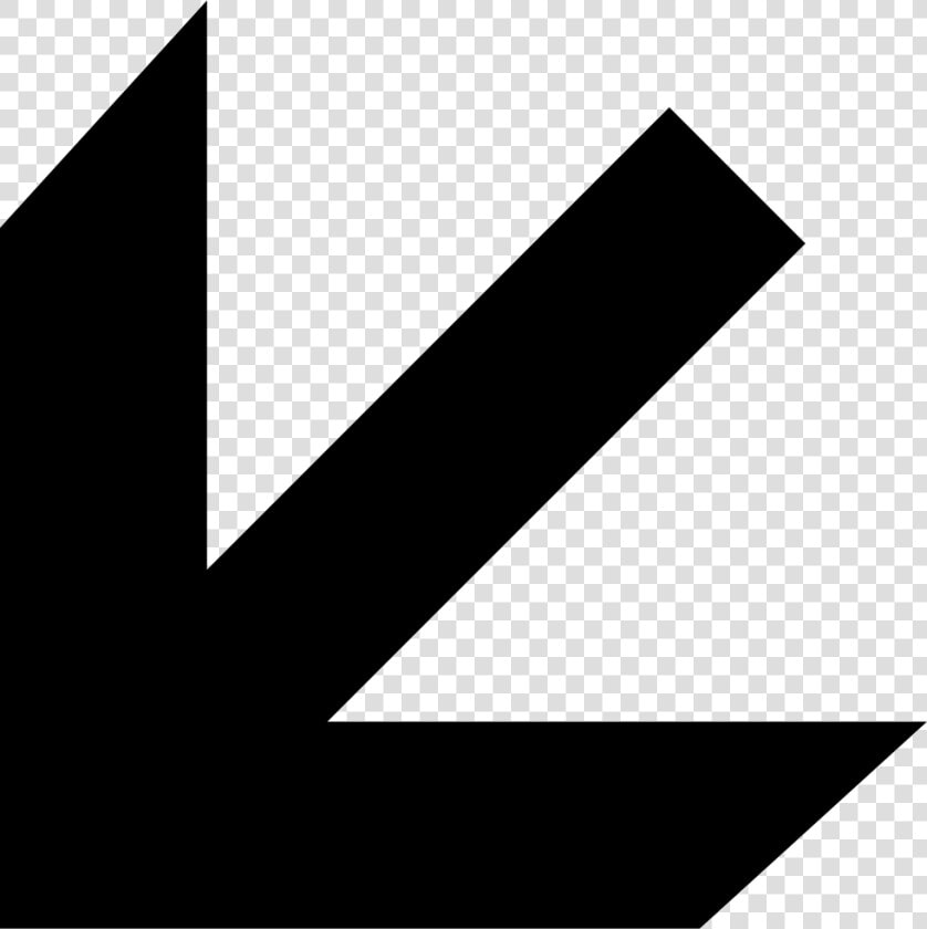 Arrow Pointing Down Left Direction Svg Png Icon Free   Arrow Pointing Down Left  Transparent PngTransparent PNG