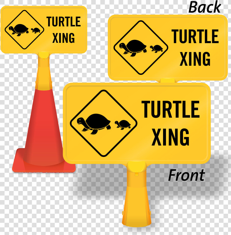 Turtle Xing Coneboss Sign  HD Png DownloadTransparent PNG