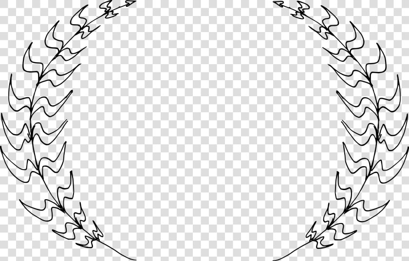 6 Drawn Wreath Vector 4   Line Art  HD Png DownloadTransparent PNG