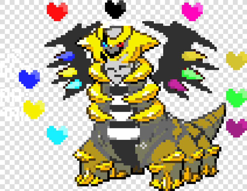 Giratina Pixel Art  HD Png DownloadTransparent PNG