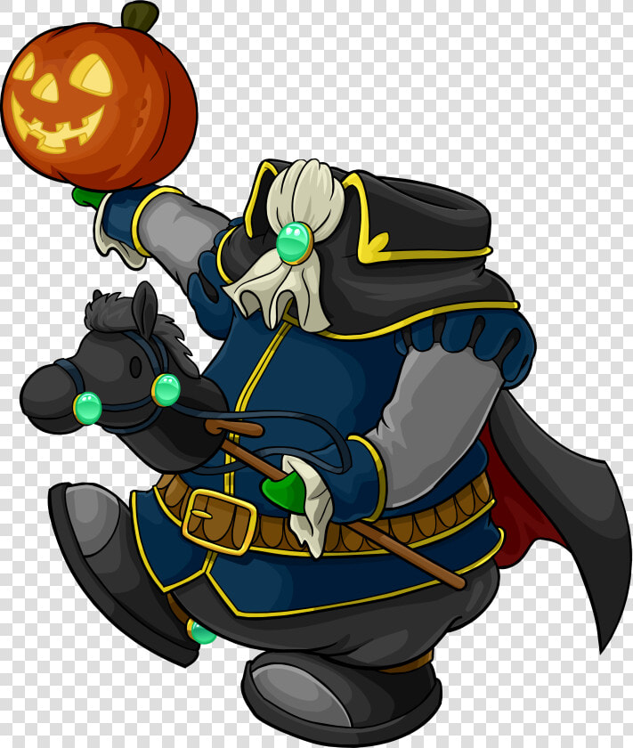 Headless Horseman Club Penguin Wiki Fandom Powered   Cartoon  HD Png DownloadTransparent PNG