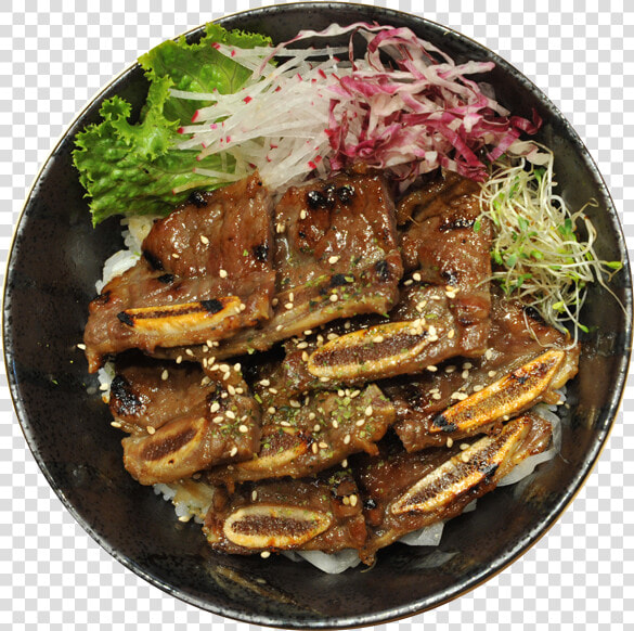 Transparent Bbq Ribs Png   Short Rib Donburi  Png DownloadTransparent PNG