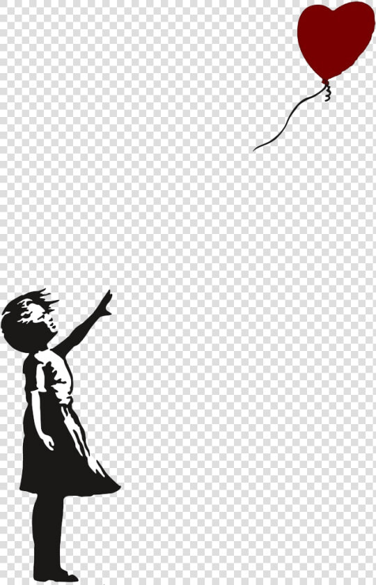 Banksy Is An English based Graffiti Artist  Political   Banksy Balloon Girl  HD Png DownloadTransparent PNG