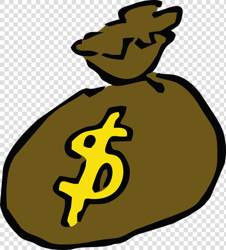 Money Bag Bank Rich Free Picture   Cartoon Money Bag Png  Transparent PngTransparent PNG