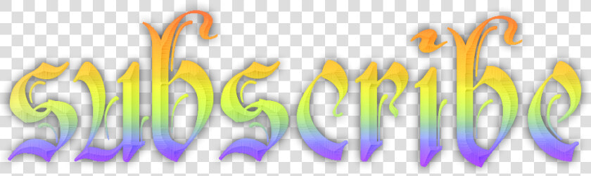 Rainbow Subscribe Free To Use Quq By Thetoxicdoctor   Subscribe Png Rainbow  Transparent PngTransparent PNG