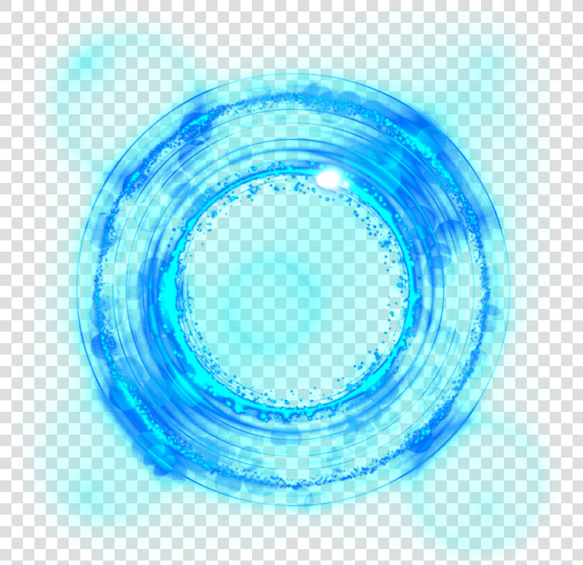 Realistic Blue Circle Transparent Decorative Effect   Blue Lights Transparent Background  HD Png DownloadTransparent PNG