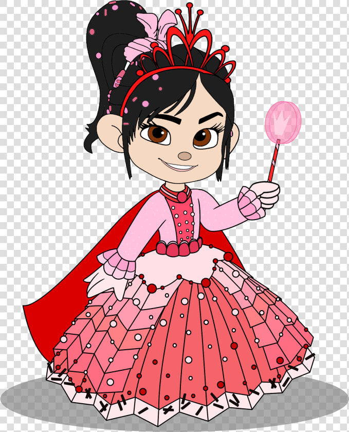 Vanellope In A Princess Vestido With Her Crown   Princess Vanellope Drawing  HD Png DownloadTransparent PNG