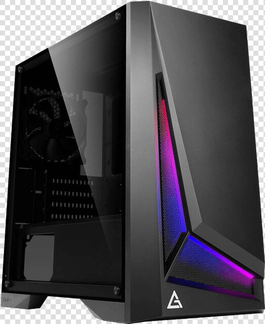 Dp301m Tempered Glass  No Psu  Microatx  Black  Mid  HD Png DownloadTransparent PNG