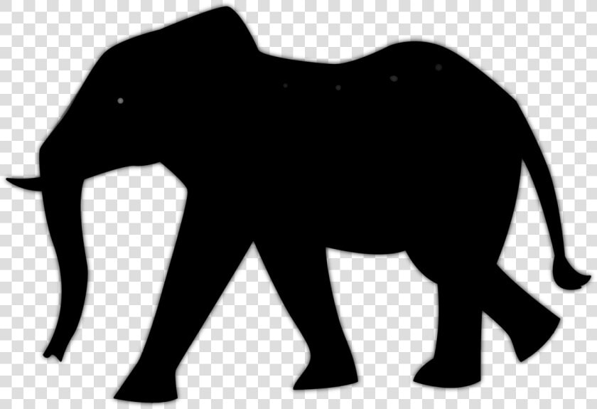 African Elephant Lion Vector Graphics Silhouette Clip   Silhouette African Elephant  HD Png DownloadTransparent PNG