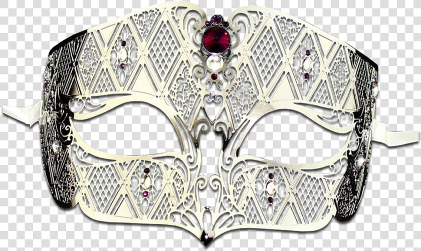 Silver Series Diamond Design Laser Cut Venetian Masquerade   Mask  HD Png DownloadTransparent PNG