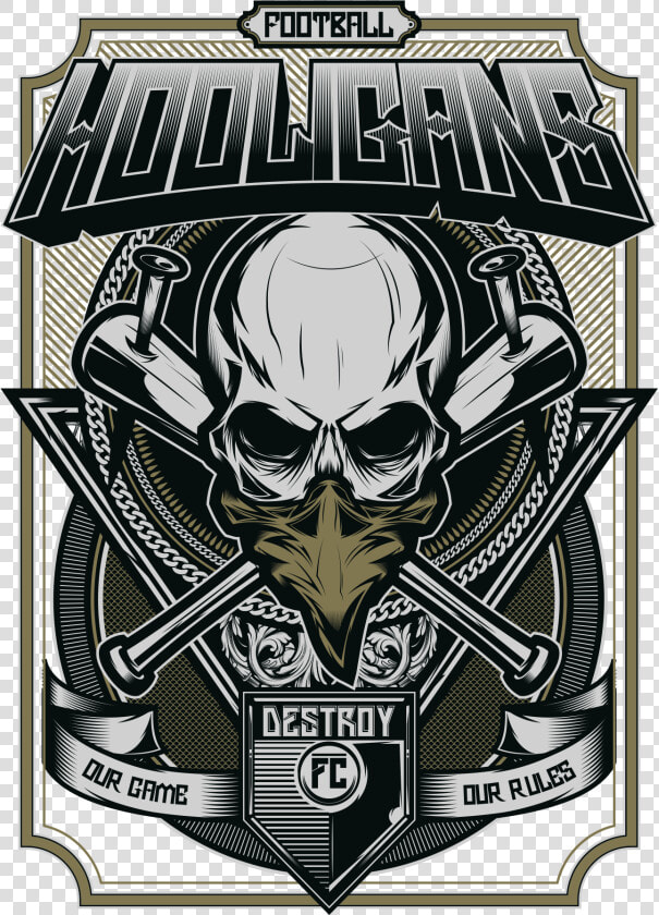 Transparent Arte Png   Hooligans Logo Skull  Png DownloadTransparent PNG