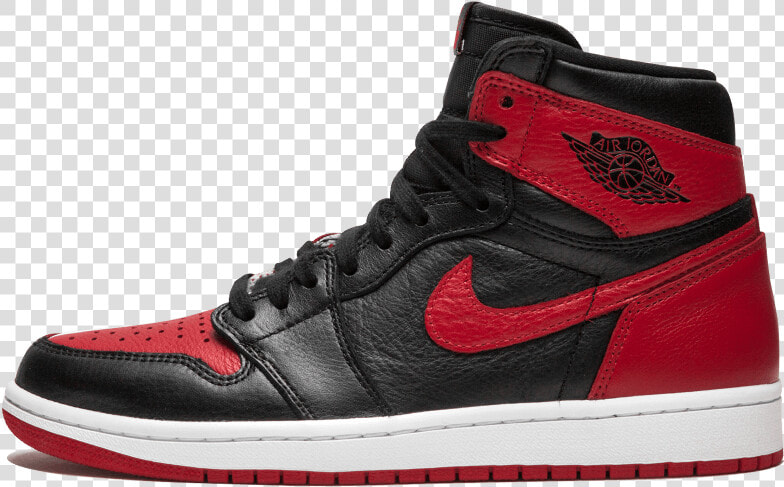 Air Jordan 1 Homage To Home   Jordan Retro 1 Negro Con Rojo  HD Png DownloadTransparent PNG