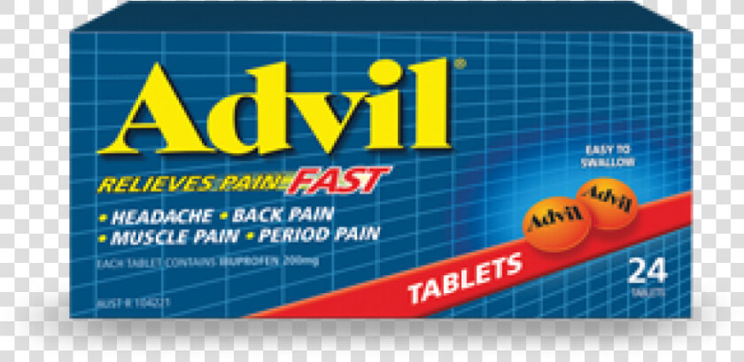 Tablets General Pain Relief   Advil  HD Png DownloadTransparent PNG