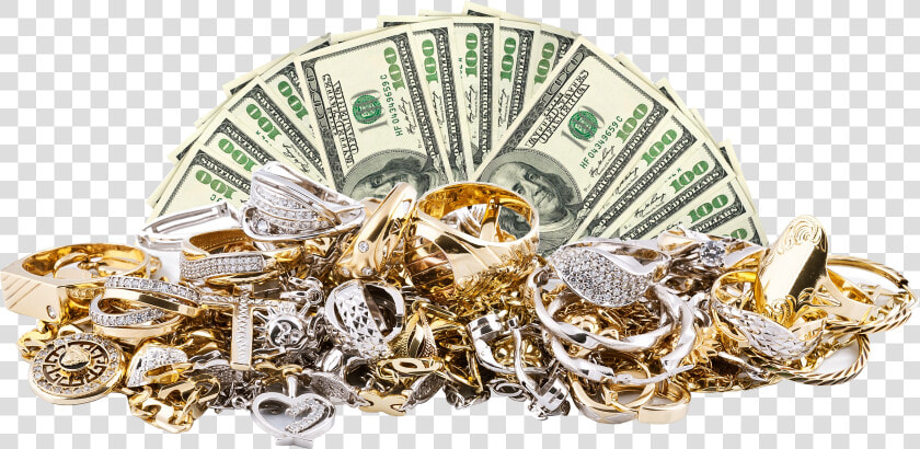 Money And Gold And Diamonds  HD Png DownloadTransparent PNG