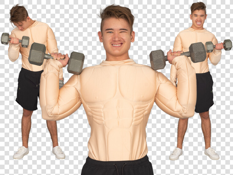 Deluxe Muscle Suit Costume   Biceps Curl  HD Png DownloadTransparent PNG