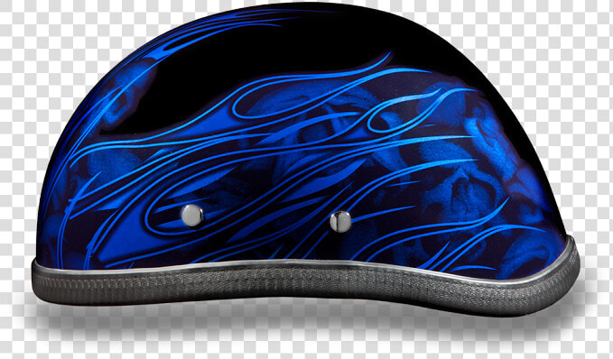 Blue Flames  amp  Skulls Novelty Motorcycle Helmet   Mouse  HD Png DownloadTransparent PNG