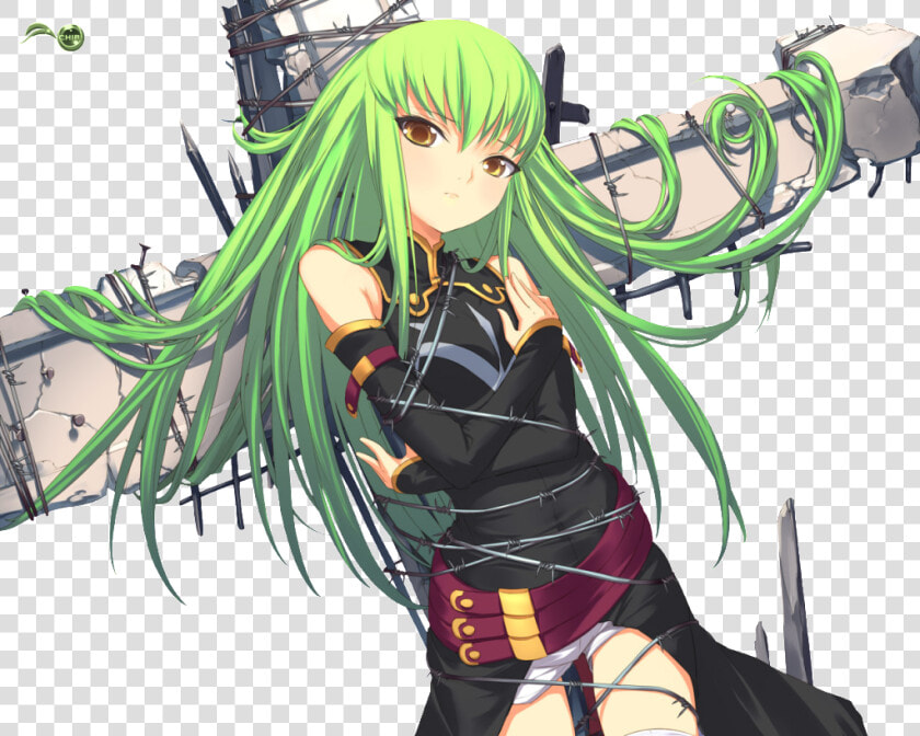 Http     i575   Photobucket     C2 Code Geass Art     Neon Green Anime Girl  HD Png DownloadTransparent PNG