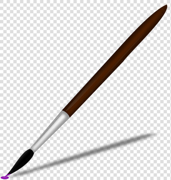 Paintbrush Paint Brush Clip Art The Cliparts   Thin Paint Brush Clipart  HD Png DownloadTransparent PNG