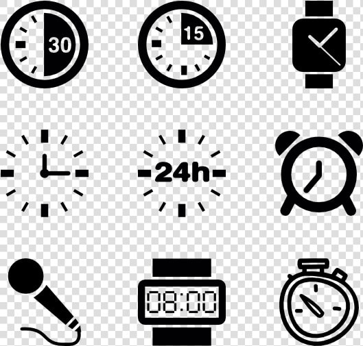 Text font line   Watch Icons  HD Png DownloadTransparent PNG