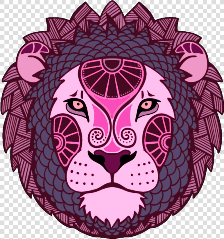  lion  lionshead  leo  zodiacsignstickers   Lion Png  Transparent PngTransparent PNG