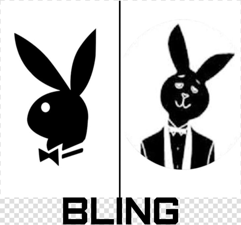 Blinglogo Inverted   Playboy Logo White Background  HD Png DownloadTransparent PNG