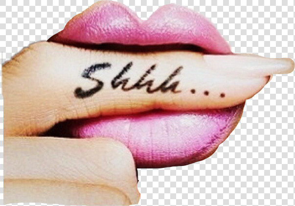  shh  shhsticker  lips  tattoo  remixit  mystickers   Hot Small Tattoos  HD Png DownloadTransparent PNG