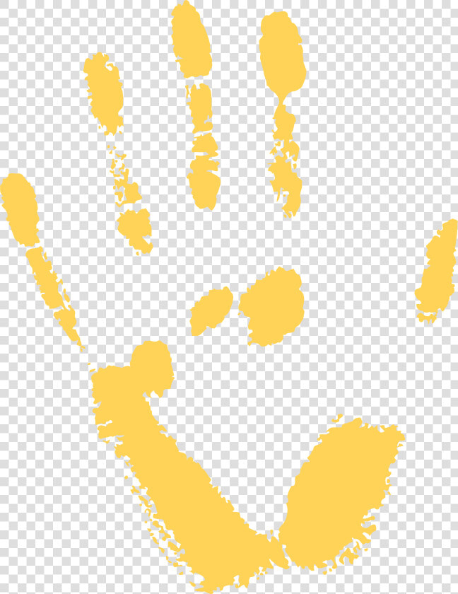 Handprint Clipart Gold  HD Png DownloadTransparent PNG